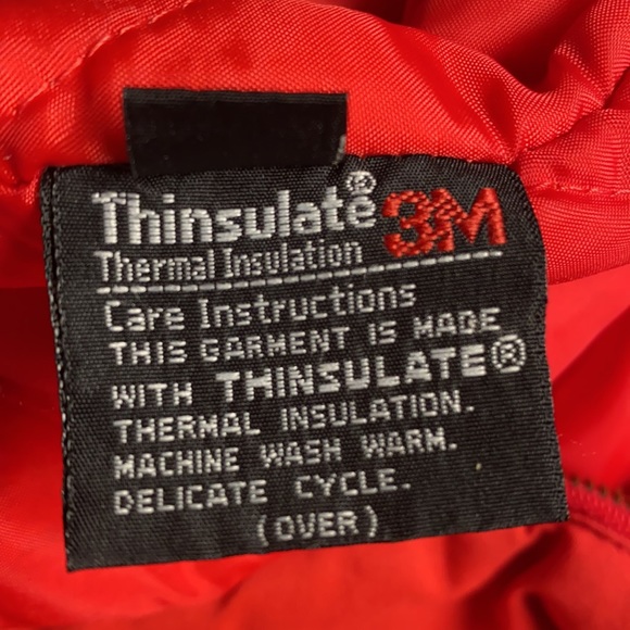 Red London Fog Vintage Retro Winter Jacket - Picture 4 of 4